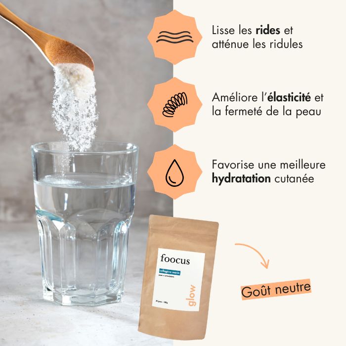 Glow - Collagène Marin 180g (Goût neutre)